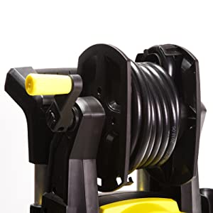 Jet washer hose reel with hose