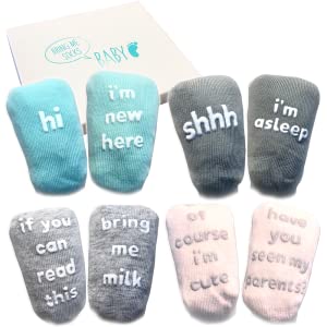 BABY SHOWER GIFT SOCKS FOR NEWBORN TODDLER CUTE PRESENT ACCESSORY DECORATION LABOUR MUMMY TO BE 