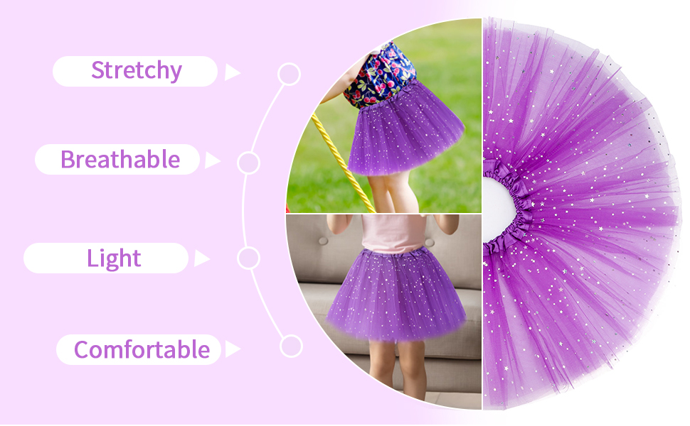 Purple Girls Tutu Skirt