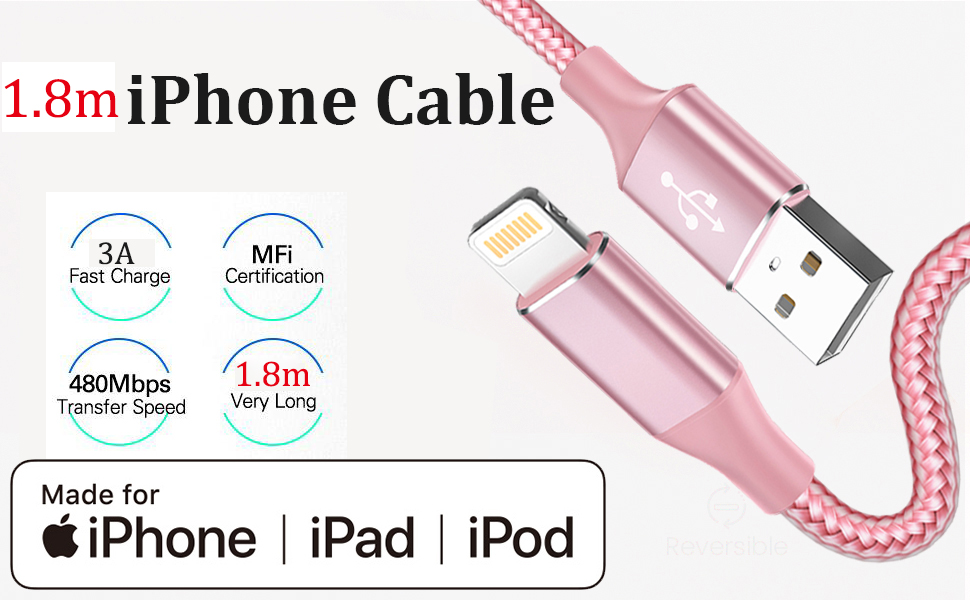 iphone charger cable 2m 