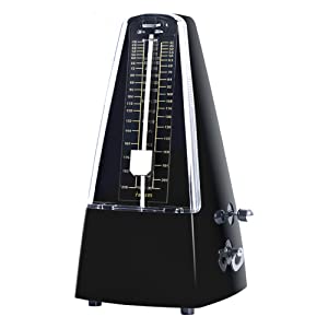 mechanical metronome, black bell metronome, click metronome, piraymid metronome