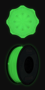 eSUN PLA Glow in the Dark Filament 1.75mm 3D Printer Filament PLA 1KG Luminous Green