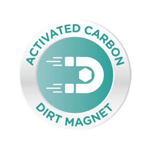 Activated carbon dirt magnet