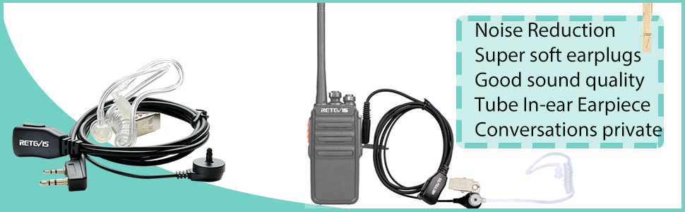 Walkie Talkie Earpiece with Mic