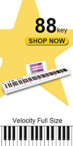 88 keys piano keyboard