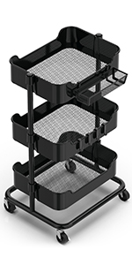 Storage Trolley Black