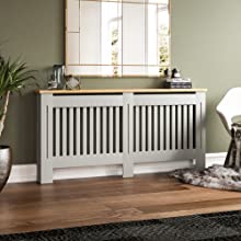 Vida Designs Arlington Radiator Cover, Grey, Extra Large