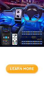 RGB Car Interior Lights APP Remote Control