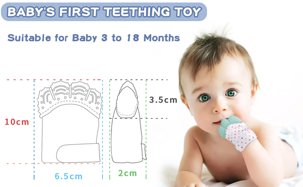 Baby teething glove