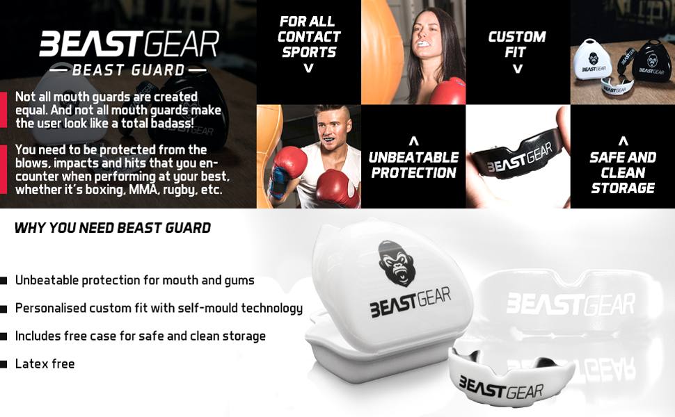 gumshield mouthguard mouth guard gum shield beast mode gear boxing rugby lacrosse MMA hockey