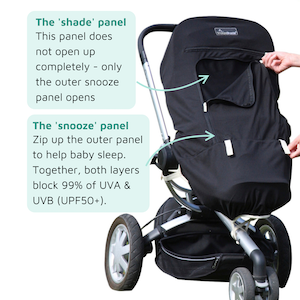 snooze shade stroller shade plus 