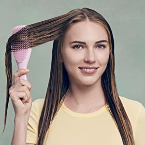 Wet Detangler fine fragile hair detangling hair brush
