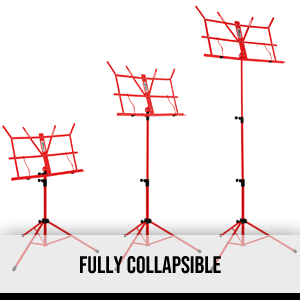 Tiger, Red, Music Stand, Collapsible