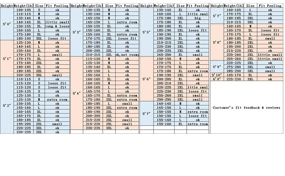 chiffon dress size chart