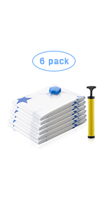 Vacuum Storage Bags 6 Pack