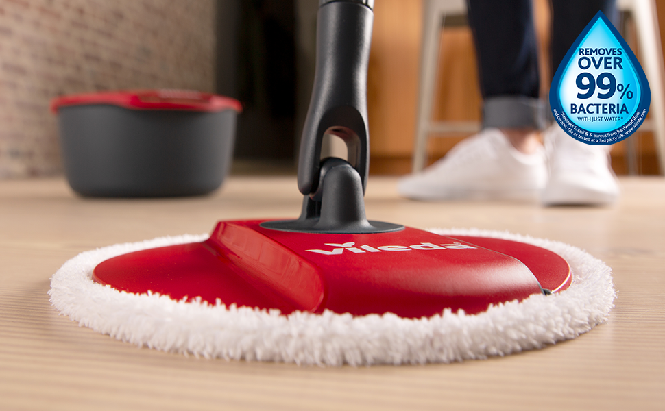 Vileda Spin and Clean Mop, microfibre mop, floor cleaning 