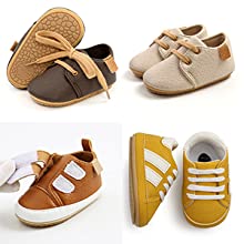 RVROVIC Baby Boys Girls Sneakers Anti-Slip Oxford Loafer Flats 