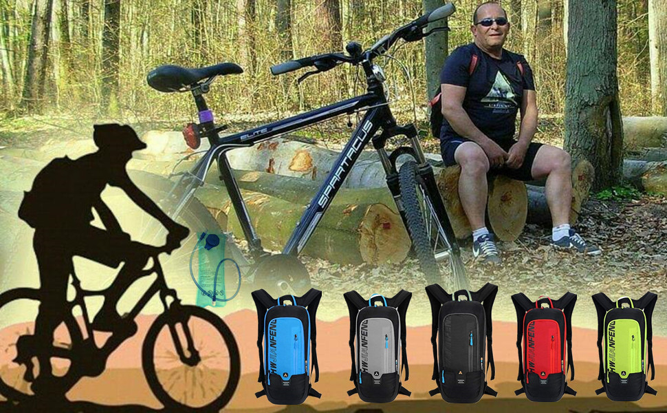 Bicycle backpack.