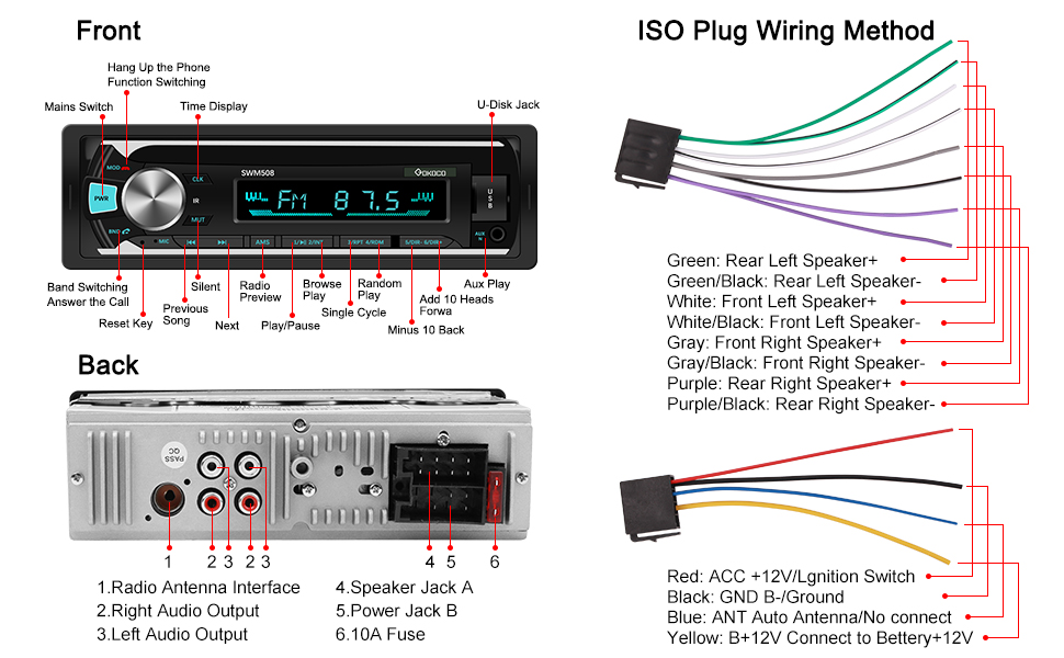 single din car stereo