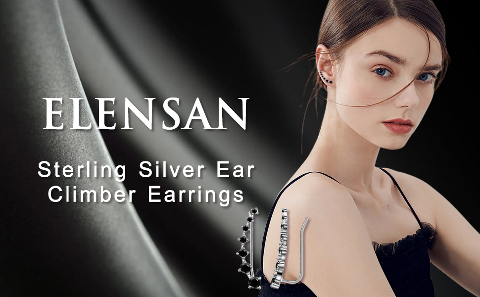 sterling silver ear climber