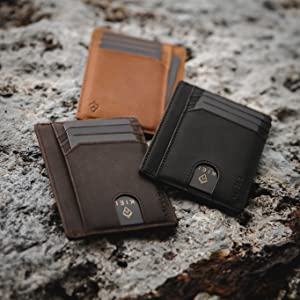 NFC leather wallet card holders