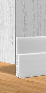 white door draft excluder strip