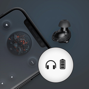 180H Playtime Bluetooth 5.0 IPX8 Waterproof Touch Control Ture Wireless Earbuds