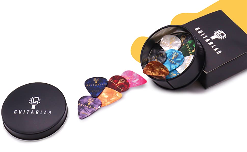 Guitar Lab Pick Tin with plectrums