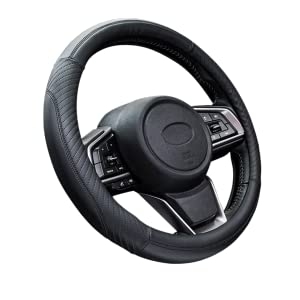 The leather steering wheel cover fits for the middle-size steering wheels with diameter of 37-38cm