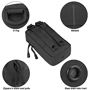 G4Free 2 Pack Tactical Molle Pouches Compact Utility Gadget Gear EDC Pouch