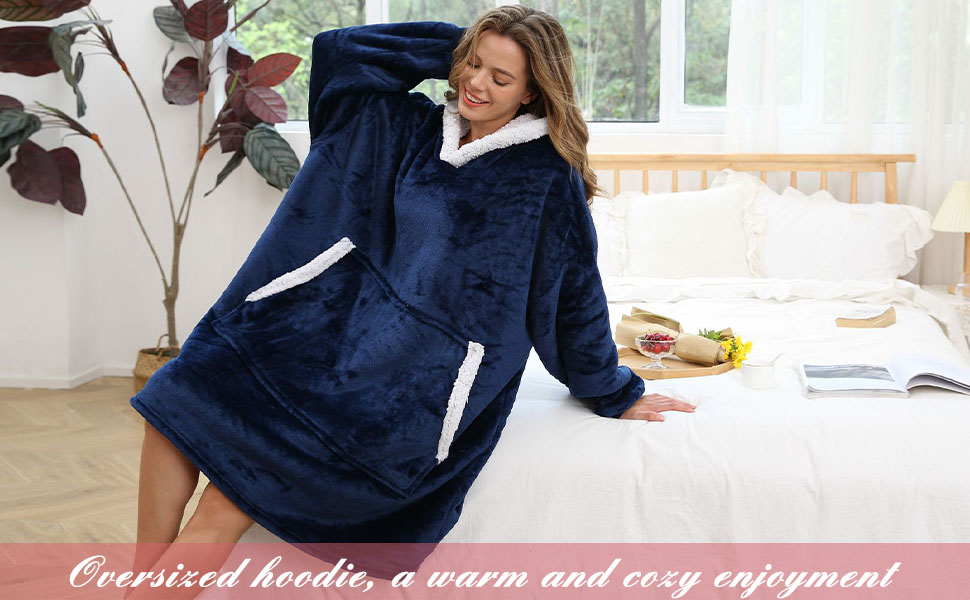 oversize hoodie blanket