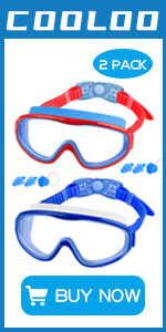 2 Packs kids swimming goggles