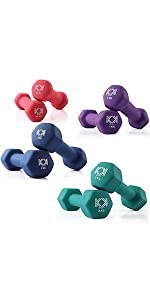 dumbbell set weight set 1 2 3 kg for women cast iron dumbbell neoprene