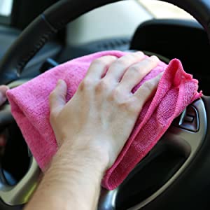 Microfibre Cleaning Cloths Dusters Car Bathroom Polish Towels