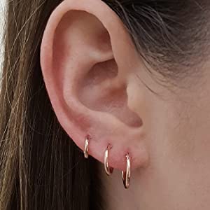 rose gold earrings