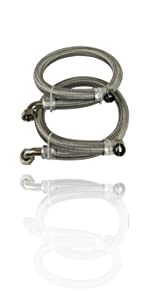 Stainless Steel Braided Hoses for Water Softeners & Water Filtration (28mm)