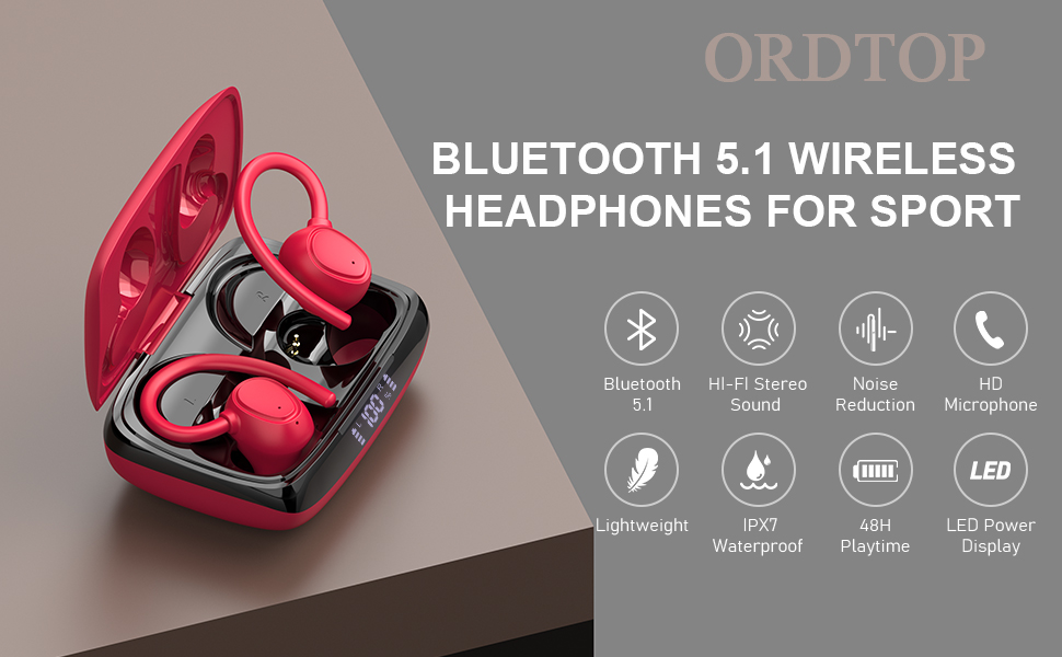 ear buds wireless headphones with microphone bluetooth wireless headphones Wireless Earbuds Sport 