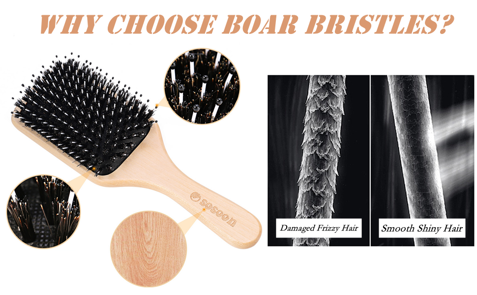 boar bristle hair brush