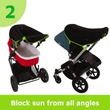 snoozeshade sun cover stroller parasol