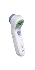 Braun; No Touch; forehead; thermometer; Colour-coded; safe; hygienic; fast; easy to use;