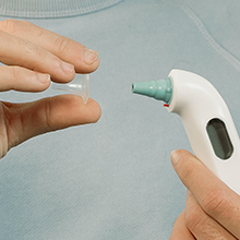 Braun; ThermoScan; Ear thermometer; audio fever indicator; fever; hygienic; clinically accurate;