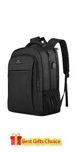 laptop backpack black 15.6 inch