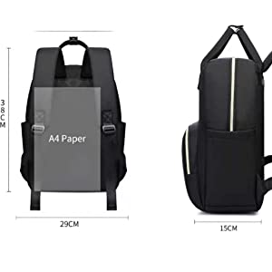 Backpack size and weight 