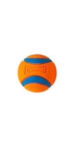 Ultra ball; chuckit; rubber; bounce; play; fun; fetch; durable; tough; indestructible; chew; small