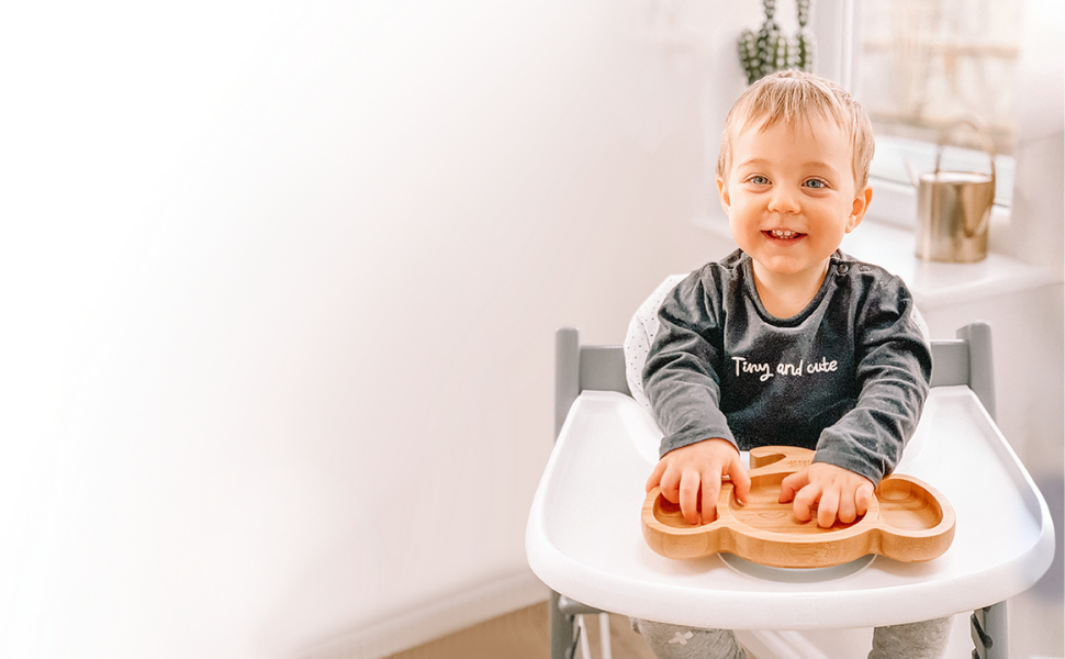 bamboo kids elephant plate