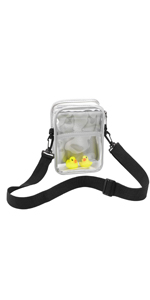 Clear Cross-Body Messenger Shoulder Bag