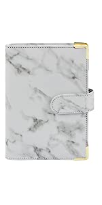 Marble Budget Binder Gray