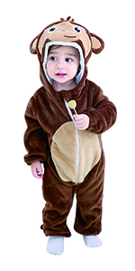 Baby Animal Hooded Romper