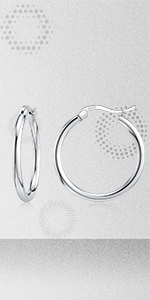 silver hoops